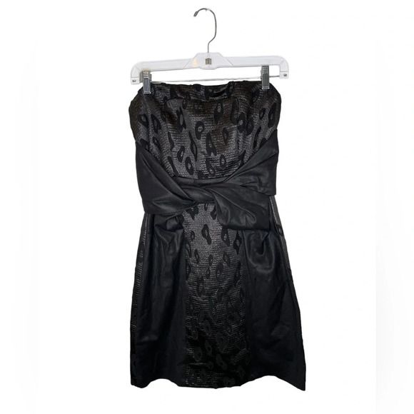 See by Chloe Knot Front Mini Dress in Black Size 6 - Picture 1 of 8